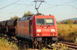 185 242-5 DB Schenker bei Staffelstein am 30.09.2011.