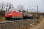 185 160-9 DB Schenker bei Redwitz am 07.02.2014.