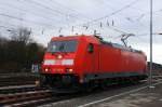 185 388-6 DB rangiert in Aachen-West bei Regenwolken am Nachmittag vom 22.2.2014.