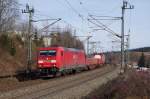 185 301 mit Wenzel Klv am 01.03.2014 in Steinbach am Wald.