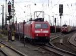 DB Schenker Rail 185 136-9 mit Winner KLV am 20.02.14 in Mainz Bischofsheim Rbf 