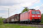 185 016-3 DB Schenker bei Trieb am 15.05.2014.