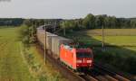 185 004-9 mit einem Containerzug bei Ramelsloh 30.5.14