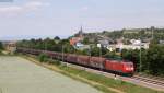 185 113-8 mit einem H-Wagen Zug bei Teningen 16.6.14