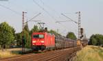 185 285-4 mit einem Autozug bei Thüngersheim 18.6.14