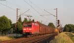 185 160-9 mit einem Autozug bei Thüngersheim 18.6.14