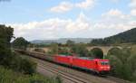 185 243-3 und 185 396-6 mit dem GC 49597 (Ingolstadt Hbf-Frauenfeld) bei Rottweil 8.9.14