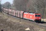 185 211 mit CS 60371 (Hamburg-Waltershof Hansaport–Fallersleben VW) am 29.03.2011 zwischen Winsen (Luhe) und Radbruch