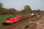 185 306 mit FIR 51270 (Seelze Rbf–Maschen Rbf) am 21.04.2011 zwischen Bardowick und Radbruch