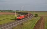 185 082-5 mit einem Ganzzug Laeks am 18.09.2014 bei Uffenheim