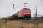 185 006-4 DB Schenker bei Reundorf am 27.12.2014