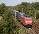 185 164 mit TEC 43761 (Rostock Seehafen–Domodossola) am 26.09.2011 zwischen Maschen Rbf und Jesteburg