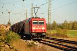 185 221-9 DB Schenker bei Breitengbach am 30.09.2011.