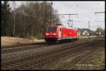 Green Cargo 185337 fuhr 13.3.2015 um 11.39 Uhr solo in Richtung Rheine durch Westerkappeln - Velpe.