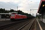 Am 20.06.2014 fuhr 185 102-1 zusammen mit 185 101-9 und einem Tonerdezug aus Limburg (Lahn) in Neu Isenburg.