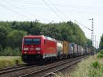 DB Schenker Rail 185 392-8 mit KLV am 06.06.15 bei Mainz Bischofsheim 
