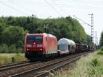 DB Schenker Rail 185 067-6 mit gemischten Güterzug am 06.06.15 bei Mainz Bischofsheim 