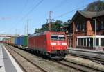 185 077 mit KT 50143 (Bremerhaven–Regensburg Ost) am 02.10.2013 in Stubben