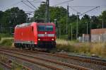 Am 22.7.2015 kam die 185 157-5 Lz aus Mönchengladbach nach dem sie dort kopfgemacht hatte zurück, vorher kam sie aus Aachen.