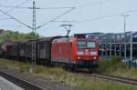 185 012-2 mit gemischtem Güterzug am 06.08.2015 in Soest