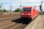 185 360-5 am 13.08.2014 als Tfzf in Hamburg Harburg gen Norden.