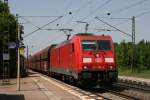 185 394 mit GM 47981 (Neuss Gbf–Linz Stahlwerke) am 22.05.2014 in Deuerling