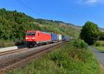 185 346 mit einem KLV am 28.09.2013 bei Gambach.