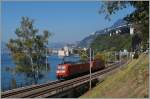 Das Gerüst bei Château Chillon ist weg und die beiden DB 185 fahren lastlos Richtung Lausanne, so dass ich nicht umhin kam auf meinem Fotoapparat den Auslöseknopf zu betätigen.
1. Oktober 2015