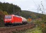 185 169-0 DB Schenker bei Steinbach im Frankenwald am 23.10.2015. 