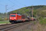 185 245 mit einem EZ 50811 Seelze Ost - Mannheim Rbf (DBS-Sdl.) am 24.04.2015 bei Salzderhelden