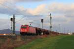 185 394-4 DB Schenker bei Staffelstein am 12.11.2015.