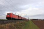 185 295-3 DB Schenker bei Lichtenfels am 10.11.2015.