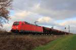 185 394-4 DB Schenker bei Staffelstein am 12.11.2015.