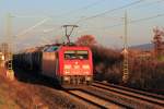 185 362-1 DBSR bei Bad Staffelstein am 07.12.2015.