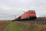 185 371-2 DB Schenker bei Lichtenfels am 10.11.2015.