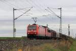 185 080-9 DB Schenker + 155 031-8 DB Schenker bei Lichtenfels am 10.11.2015.