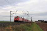185 295-3 DB Schenker bei Lichtenfels am 10.11.2015.