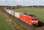 185 158 mit KT 42641 (Maschen Rbf–Rekingen) am 13.04.2015 zwischen Maschen Rbf und Jesteburg