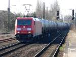 185 267-2 der Railion mit Gterzug in Herne am 12.3.07