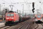 185 036-1 durchfährt Neuwied Bf. 12.3.2016