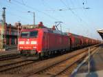 Am 16.03.2016 kam die 185 072 mit einem Kalizug aus Richtung Magdeburg nach Stendal und fuhr weiter nach Wittenberge.