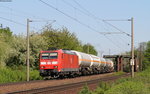 185 057-7 mit einem Gaszug bei Wierthe 7.5.16