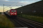 185 242-5 mit einem Mischer am Haken bei Allerheiligen am heutigen Abend. 22.6.2016