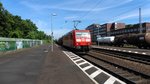 Die DB Schenker (Cargo) 185190-6 mit einem Güterzug aus Köln Richtung Koblenz und Weiter durch Königswinter in Richtung Koblenz.