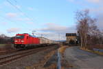 185 280-5 DB Cargo in Oberlangenstadt am 19.12.2016.