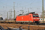 DB Lok 185 127-8 durchfährt den Badischen Bahnhof.