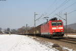 185 133-6 mit dem GB 49063 (Wanne Eickel-Buchs) bei Kollmarsreute 26.1.17