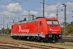 Lok 185 603-8 wartet auf einem Abstellgleis beim badischen Bahnhof auf den nächsten Einsatz.