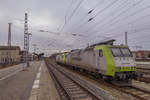 ITL Eisenbahngesellschaft mbH, Dresden [D] mit  185 517-0   ANGERMÜNDE (Landkreis Uckermark) 22/02/2020