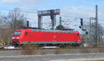 DB 185 113-8 am 06.04.2021 beim pausieren in Göttingen.